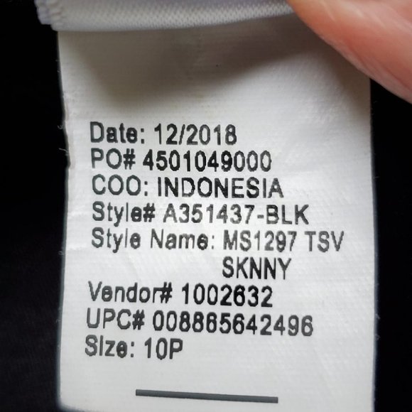 Martha Stewart Stretchy Skinny Black Ankle Jeans Size 10P - Picture 10 of 11